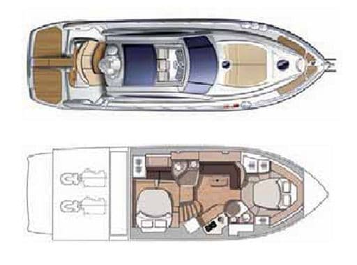 Cranchi Mediterranee 43 Hard Top - Interior View Cranchi Mediterranee 43 Hard Top - Interior View