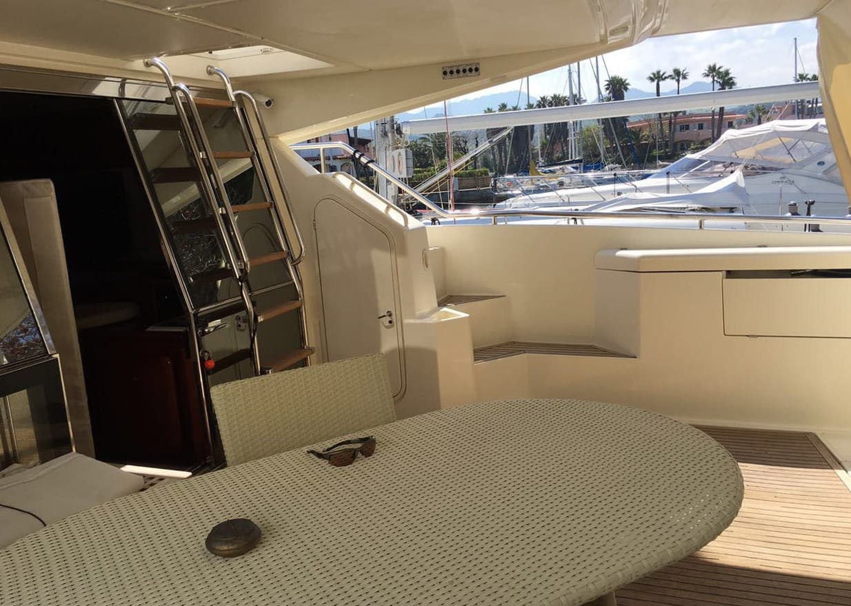 Ferretti Yachts 62 Charter - Deck View Ferretti Yachts 62 Charter - Deck View