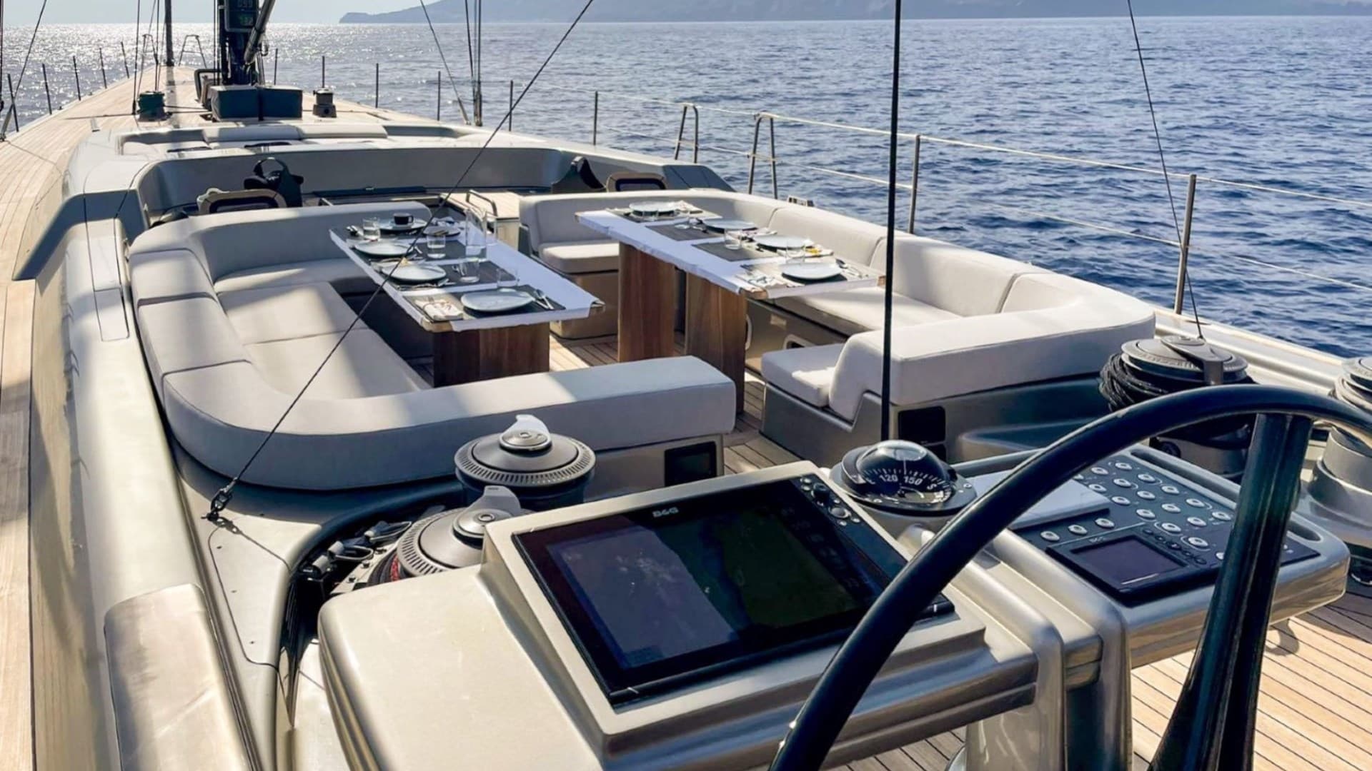 Wally Yachts Wally 100 Running On Faith - Deck View Wally Yachts Wally 100 Running On Faith - Deck View