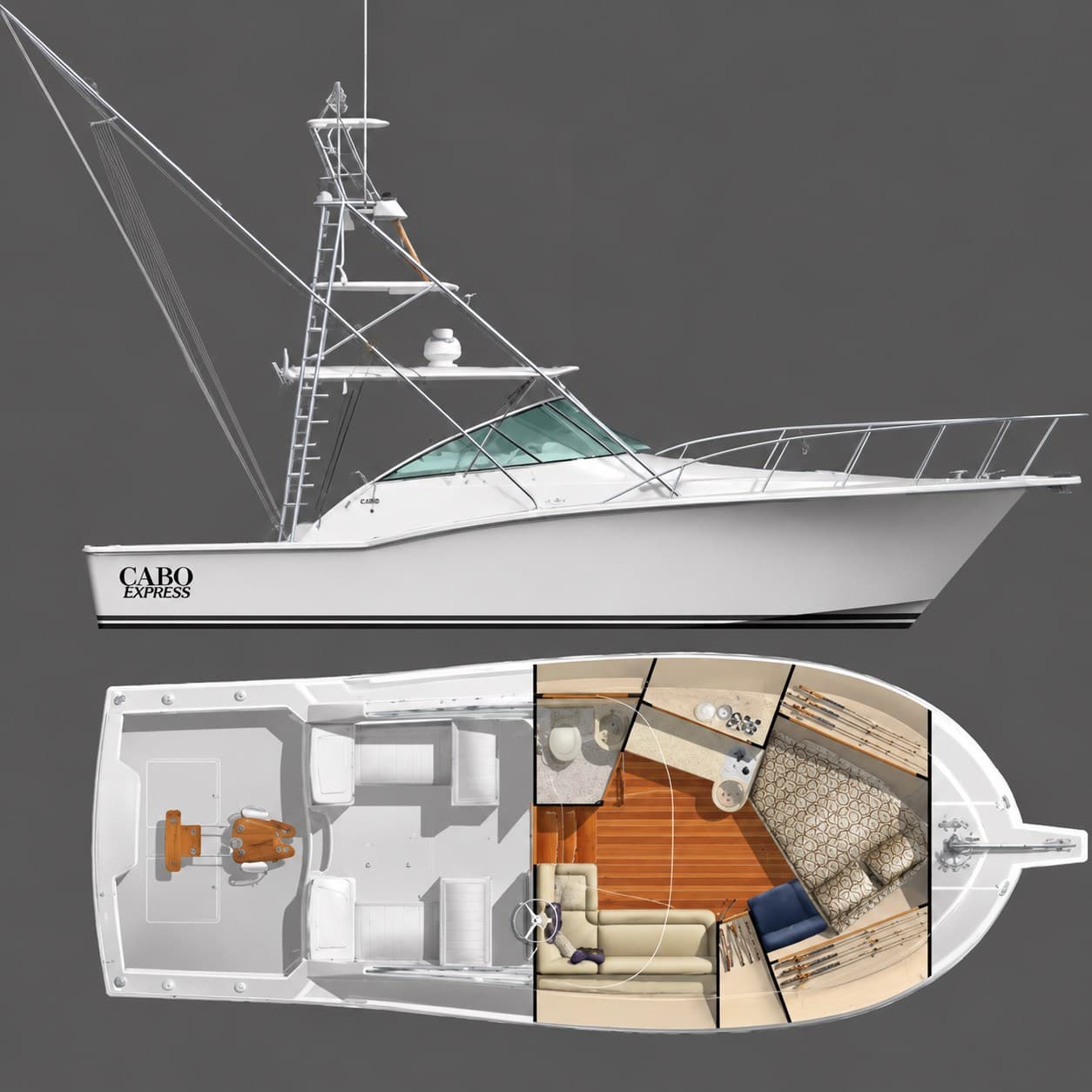 Cabo 32 Express usato - vista principale