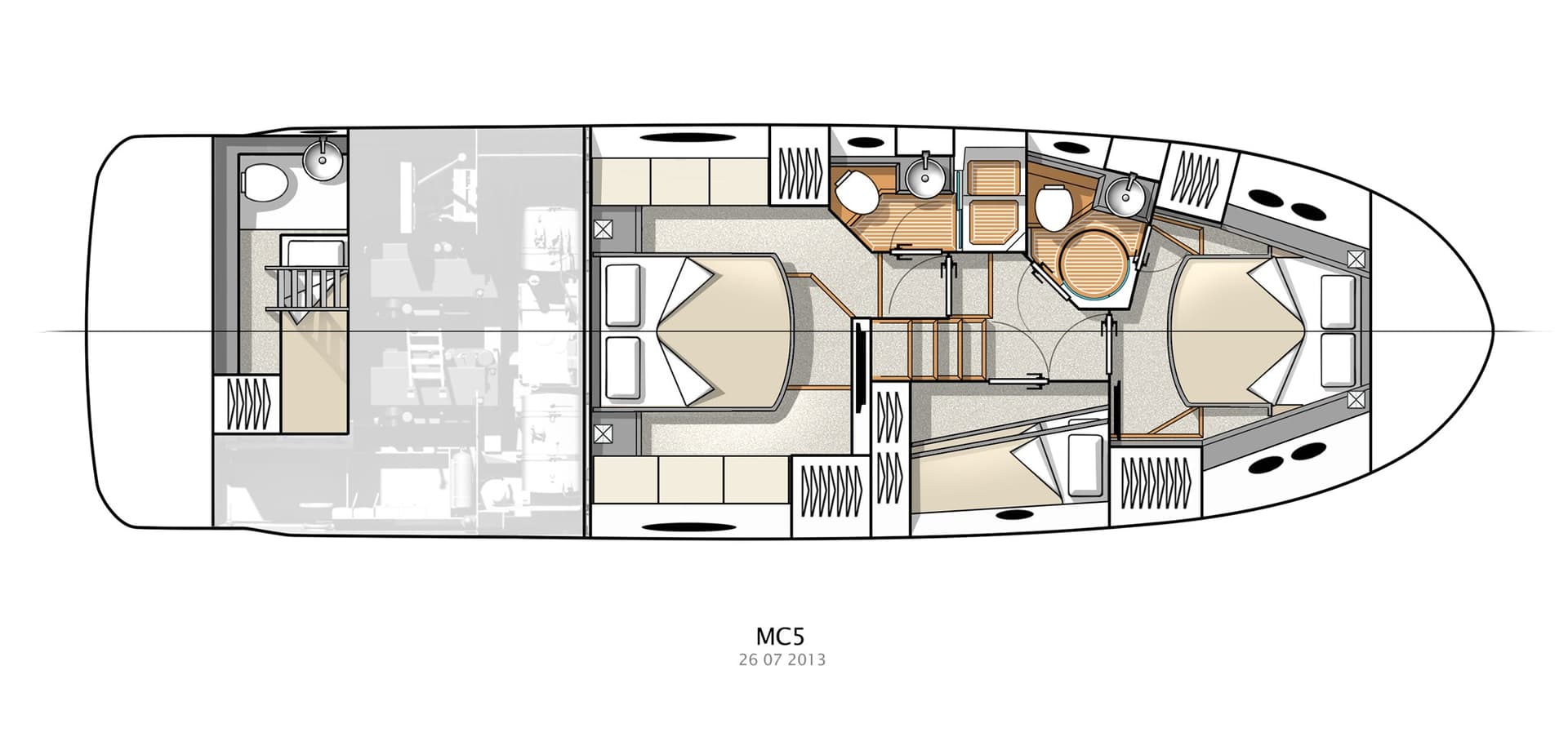 Beneteau Monte Carlo 5 - Interior View Beneteau Monte Carlo 5 - Interior View