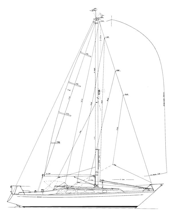 Asmus KG Yachtbau Hanseat 70 - Detail View 1 Asmus KG Yachtbau Hanseat 70 - Detail View 1