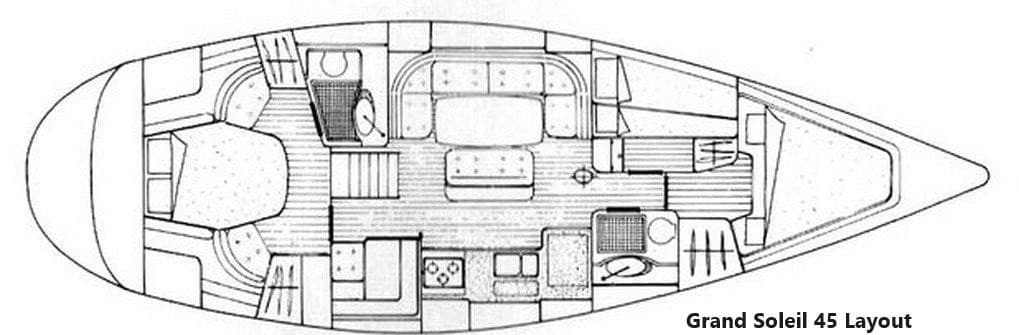 Cantiere del Pardo Grand Soleil 45 usato - dettaglio 2