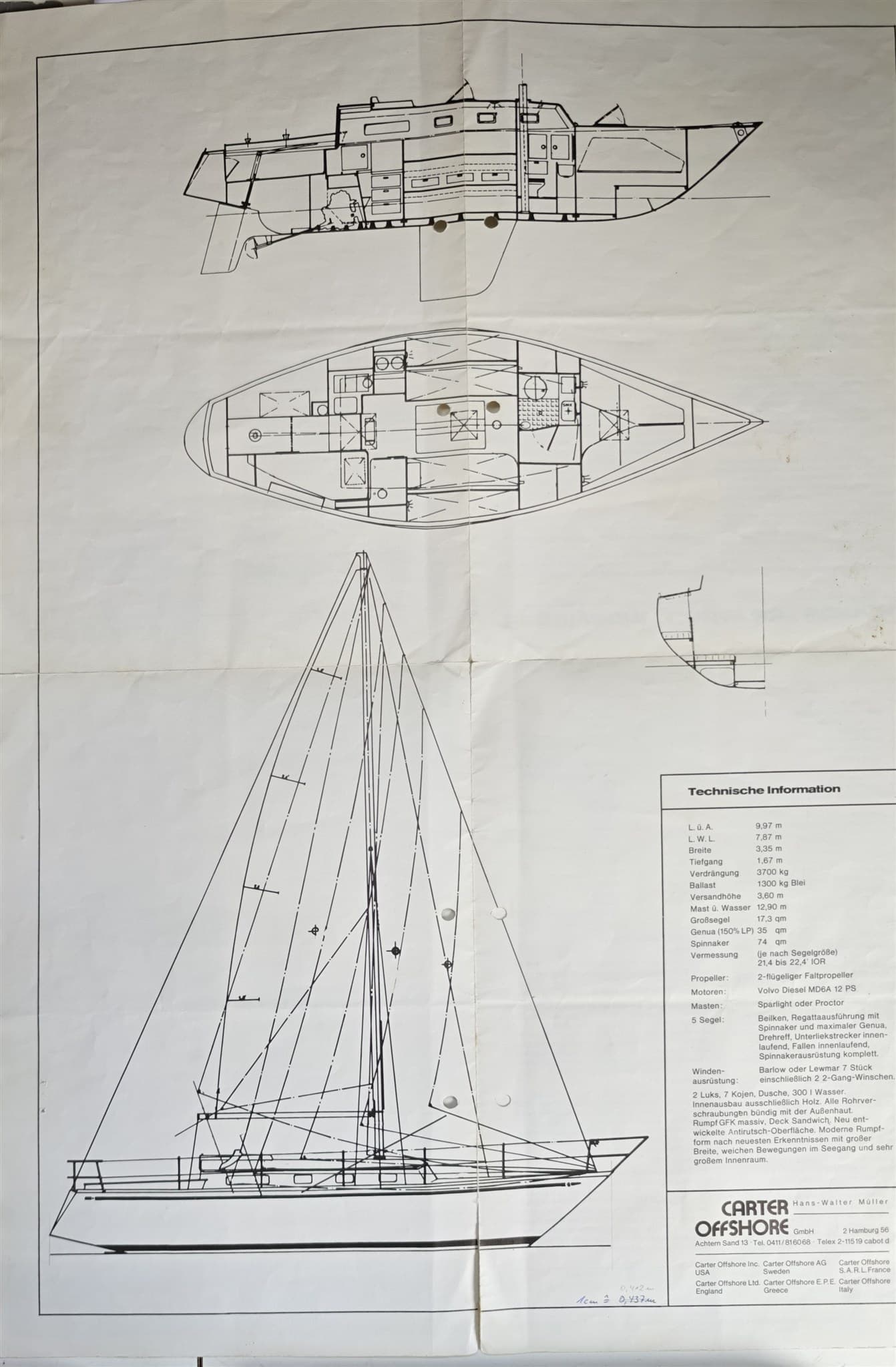 Olympia Yachts Carter 33 gebraucht - Hauptbild 3