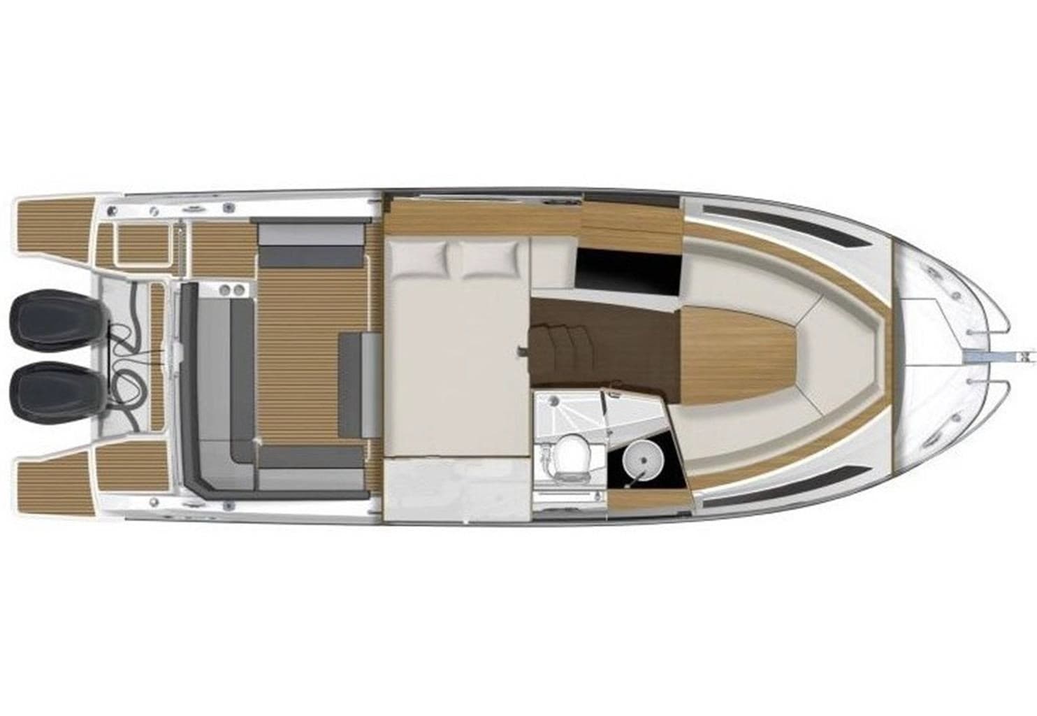 Jeanneau Cap Camarat 9.0 Wa Serie 2 - Detail View 1 Jeanneau Cap Camarat 9.0 Wa Serie 2 - Detail View 1