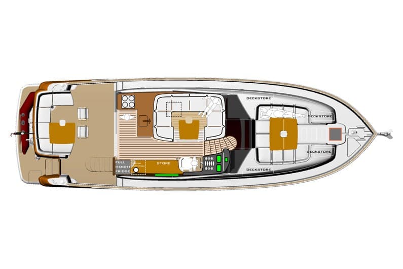 Azimut Magellano 50 - Interior View Azimut Magellano 50 - Interior View