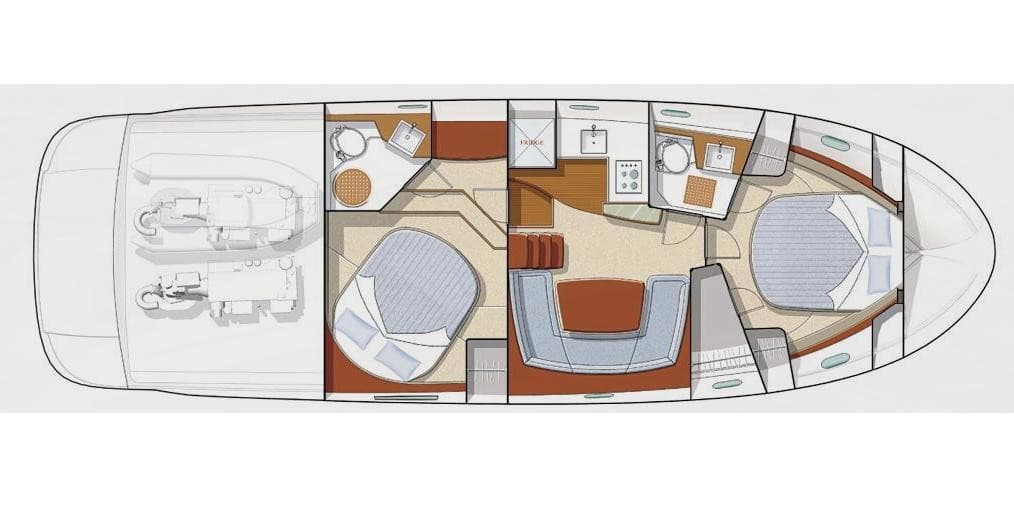 Prestige Prestige 440 S - Interior View Prestige Prestige 440 S - Interior View