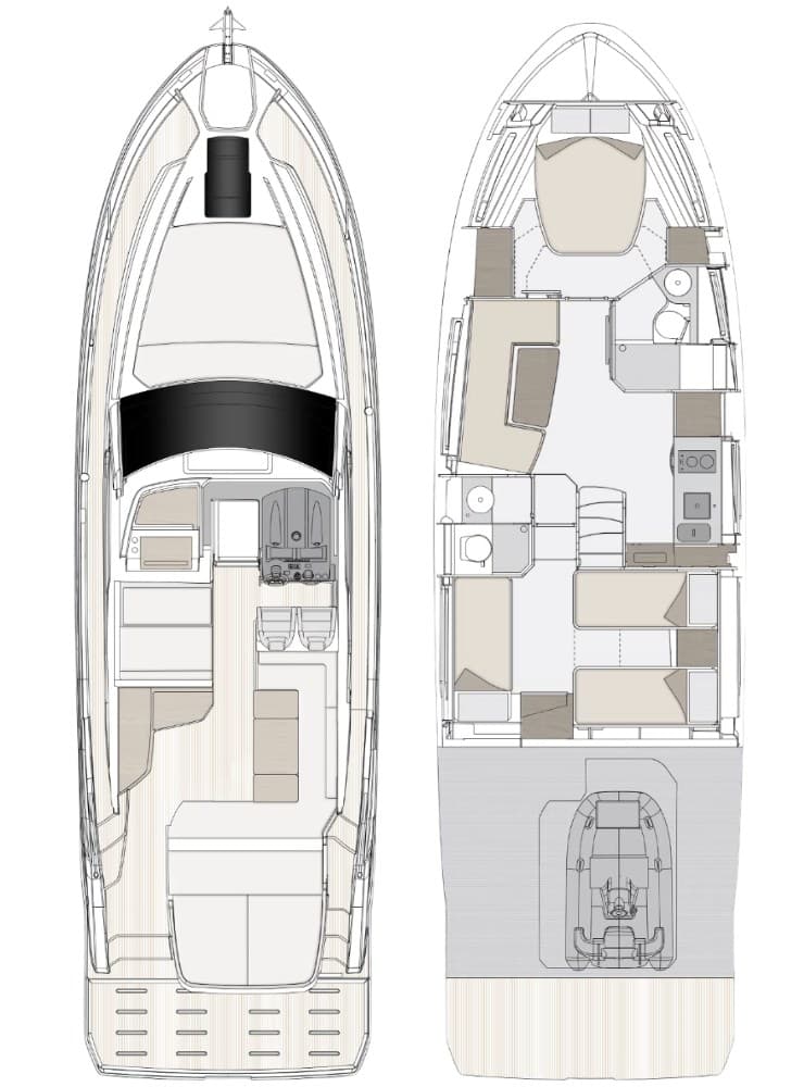 Azimut Atlantis 45 - Deck View Azimut Atlantis 45 - Deck View