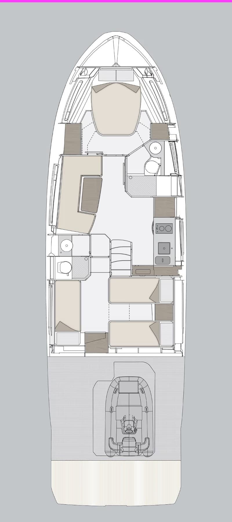 Azimut Atlantis 45 - Deck View Azimut Atlantis 45 - Deck View