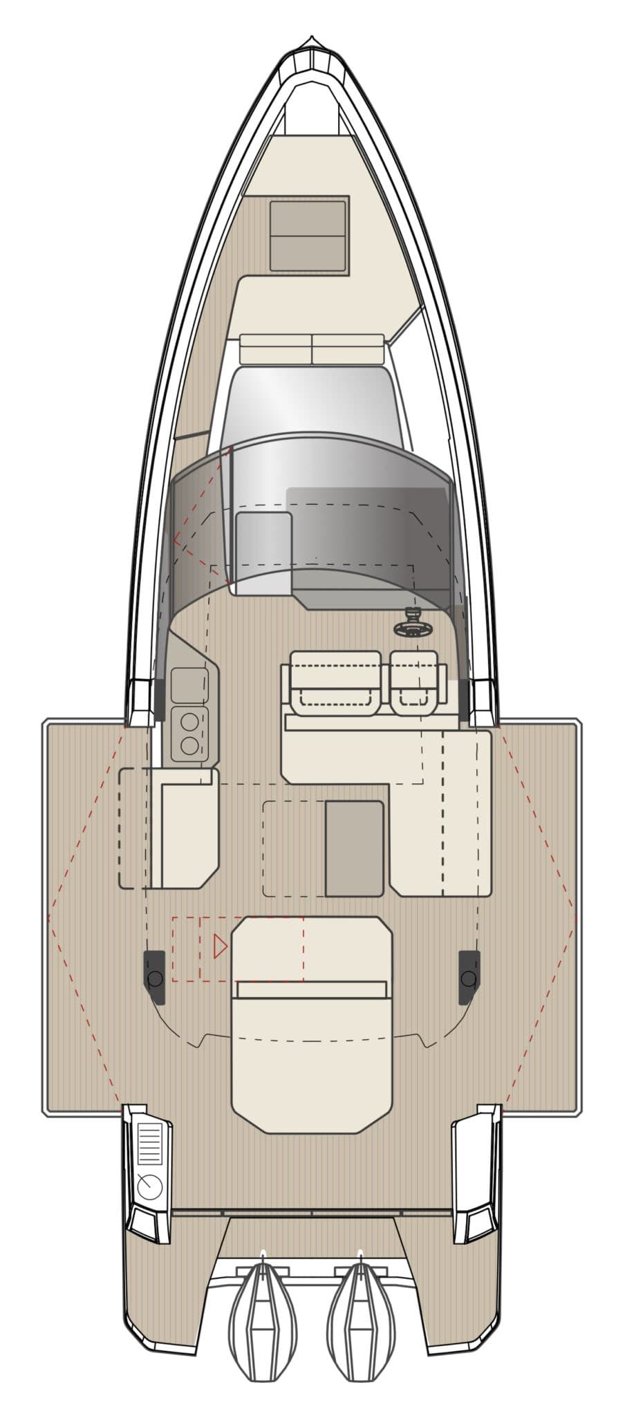 Saxdor 400 Gto - Deck View Saxdor 400 Gto - Deck View