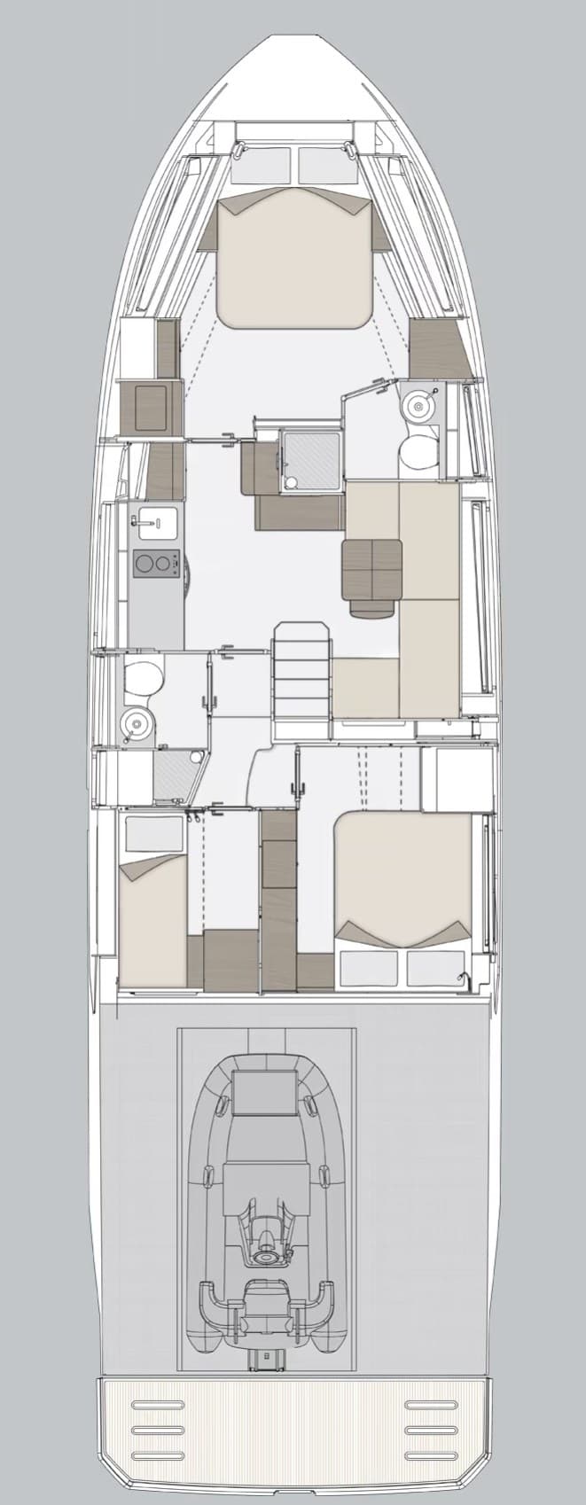 Azimut Atlantis 51 - Deck View Azimut Atlantis 51 - Deck View