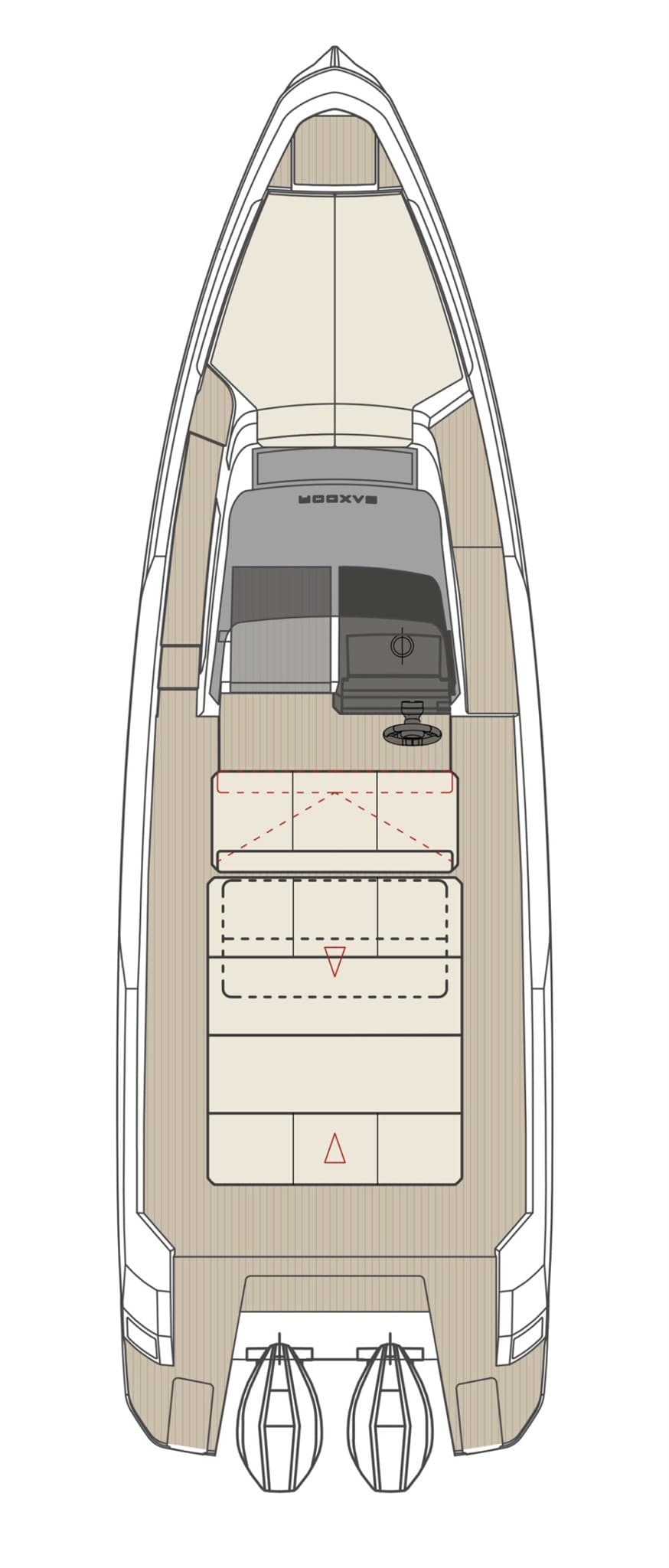 Saxdor 270 Gto - Deck View Saxdor 270 Gto - Deck View
