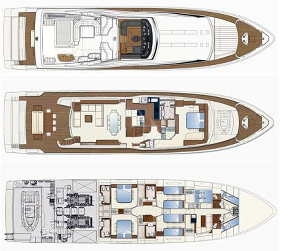 Ferretti Yachts Ferretti 97 Custom Line - Deck View Ferretti Yachts Ferretti 97 Custom Line - Deck View