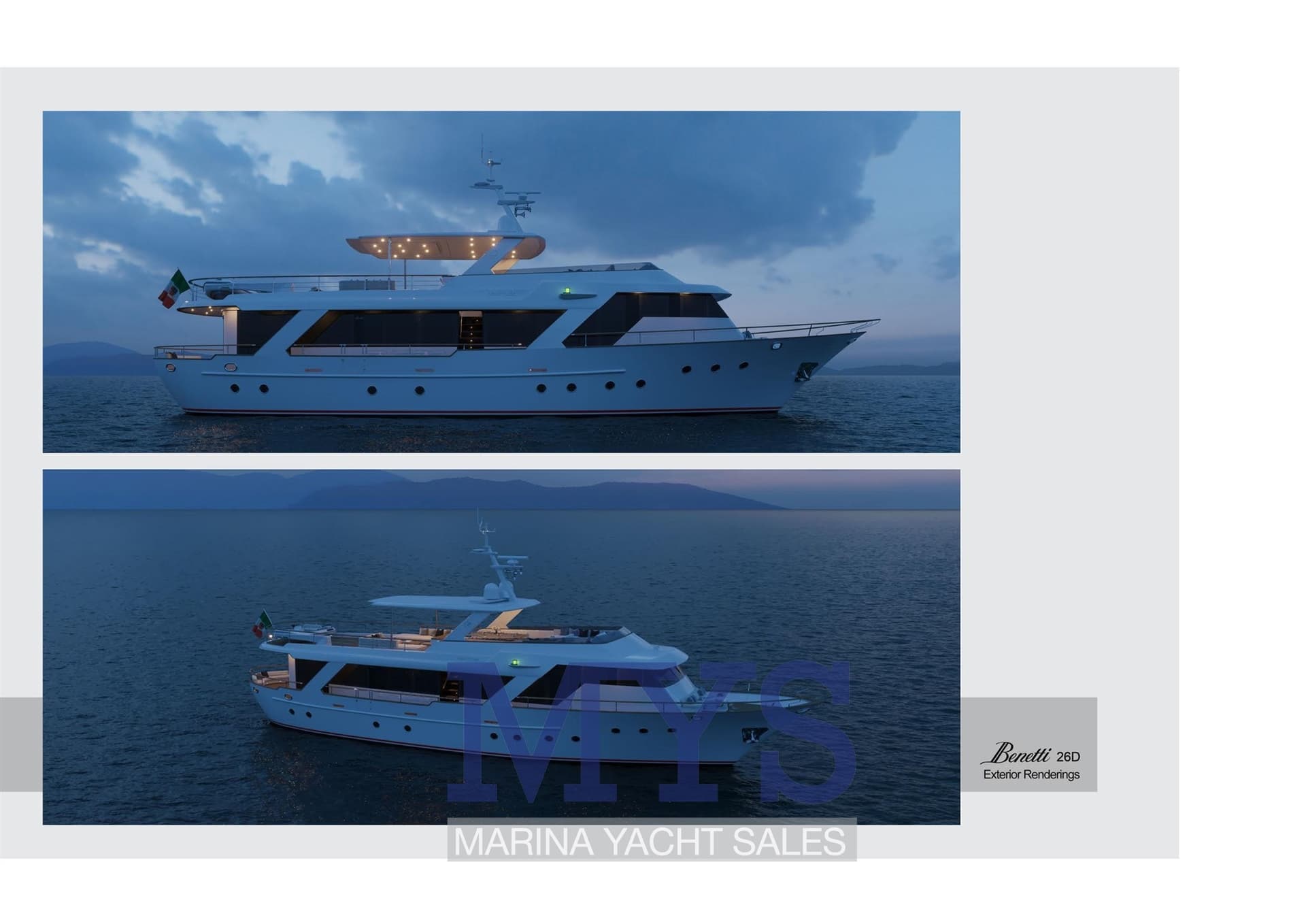 Benetti Fb26d - Deck View Benetti Fb26d - Deck View