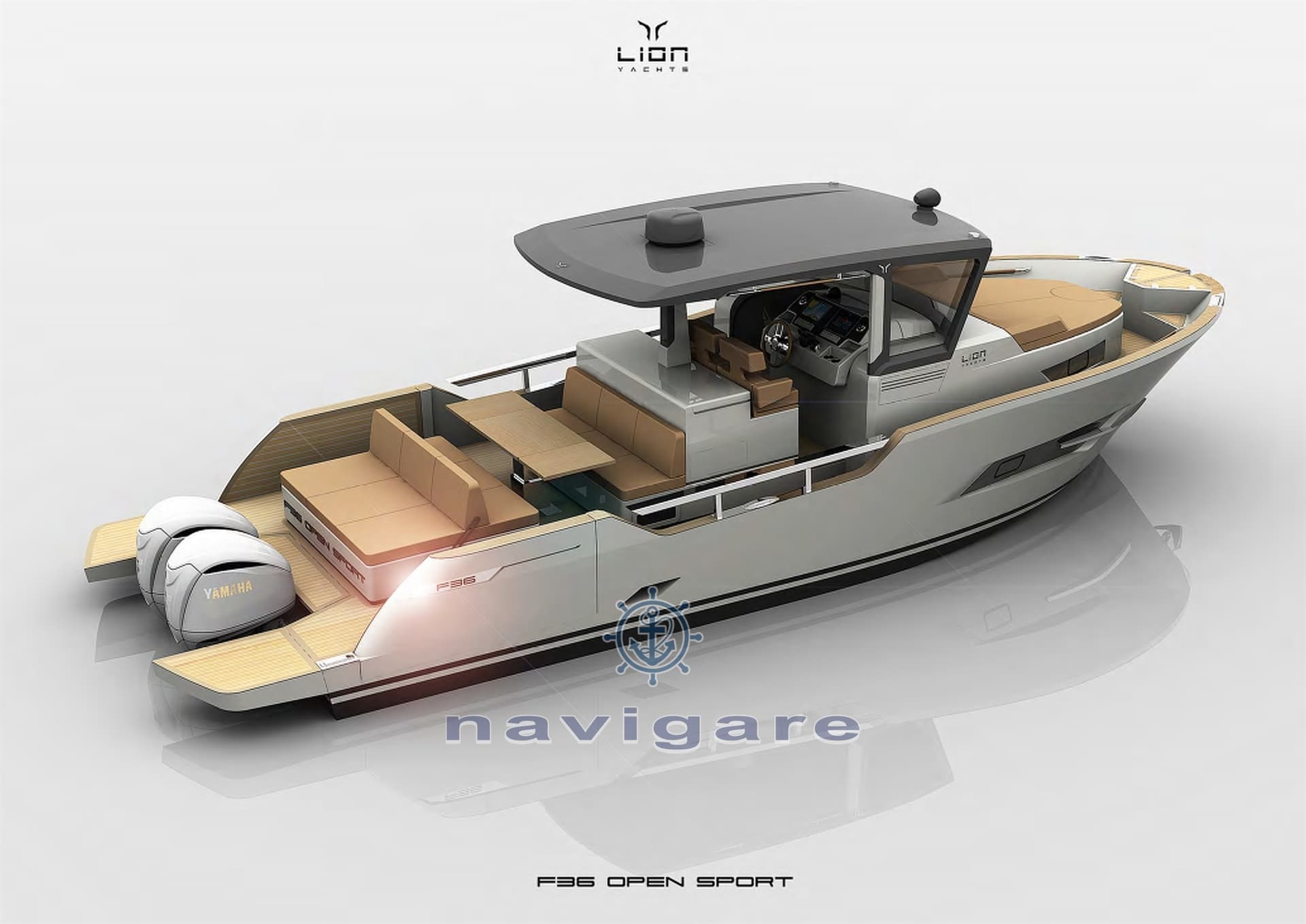 Lion Yachts F36 Open Sport - Deck View Lion Yachts F36 Open Sport - Deck View