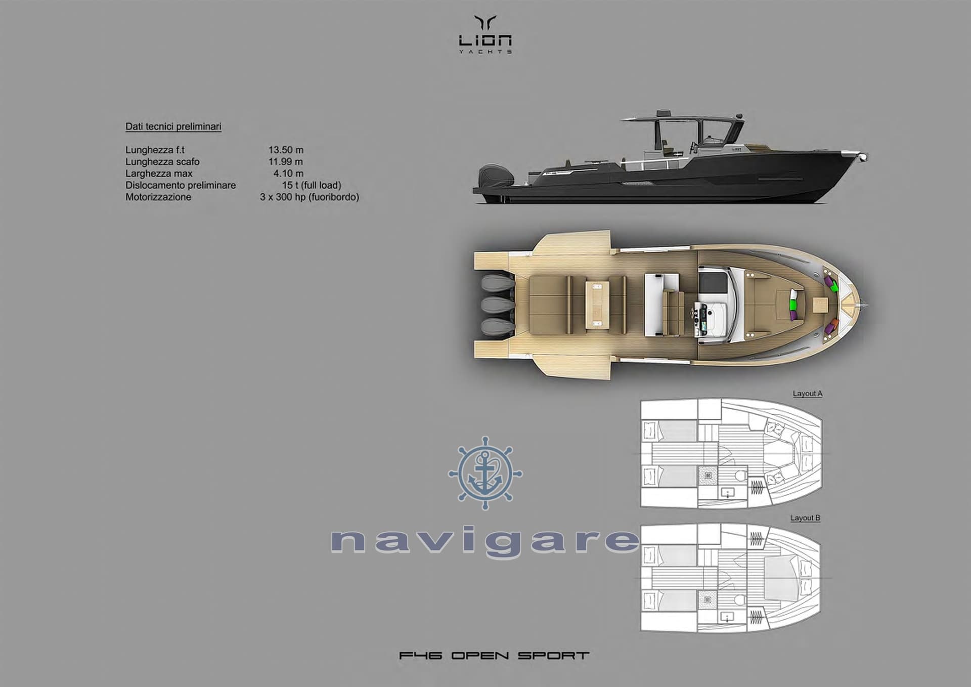 Lion Yachts F46 Open Sport d'occasion - détail 3