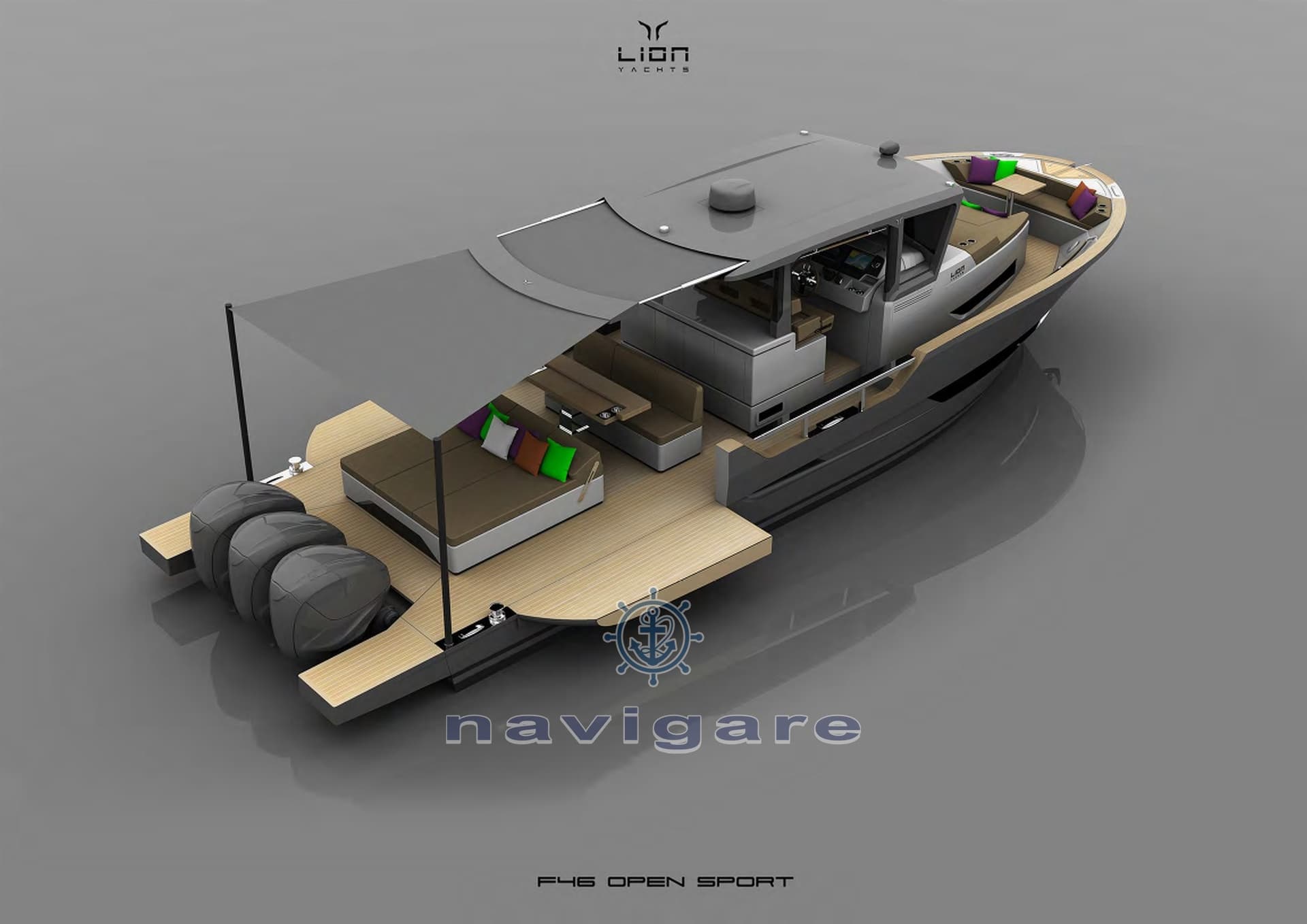 Lion Yachts F46 Open Sport - Detail View 1 Lion Yachts F46 Open Sport - Detail View 1