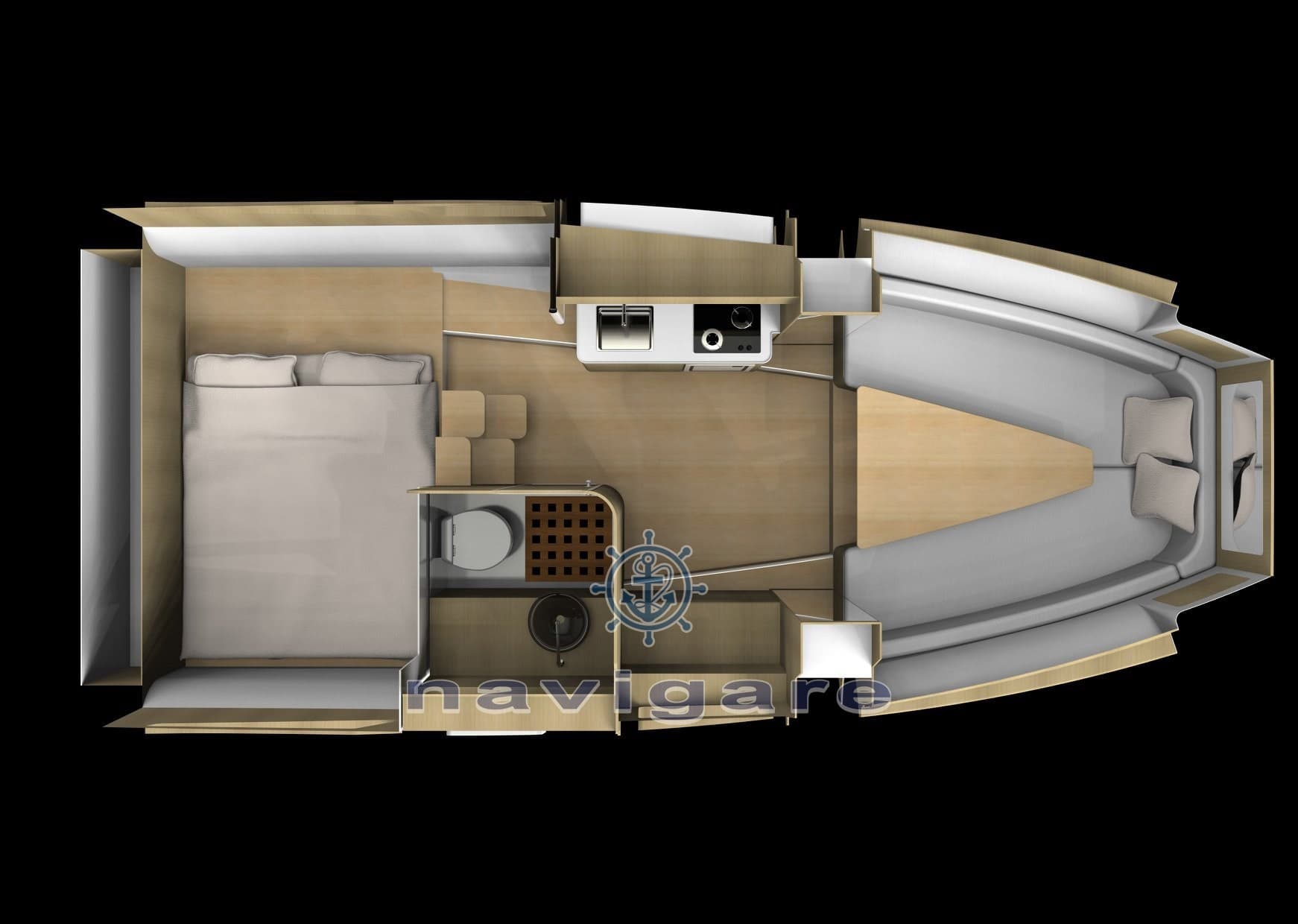 Famic Marine Pacific 36 Fly - Deck View Famic Marine Pacific 36 Fly - Deck View