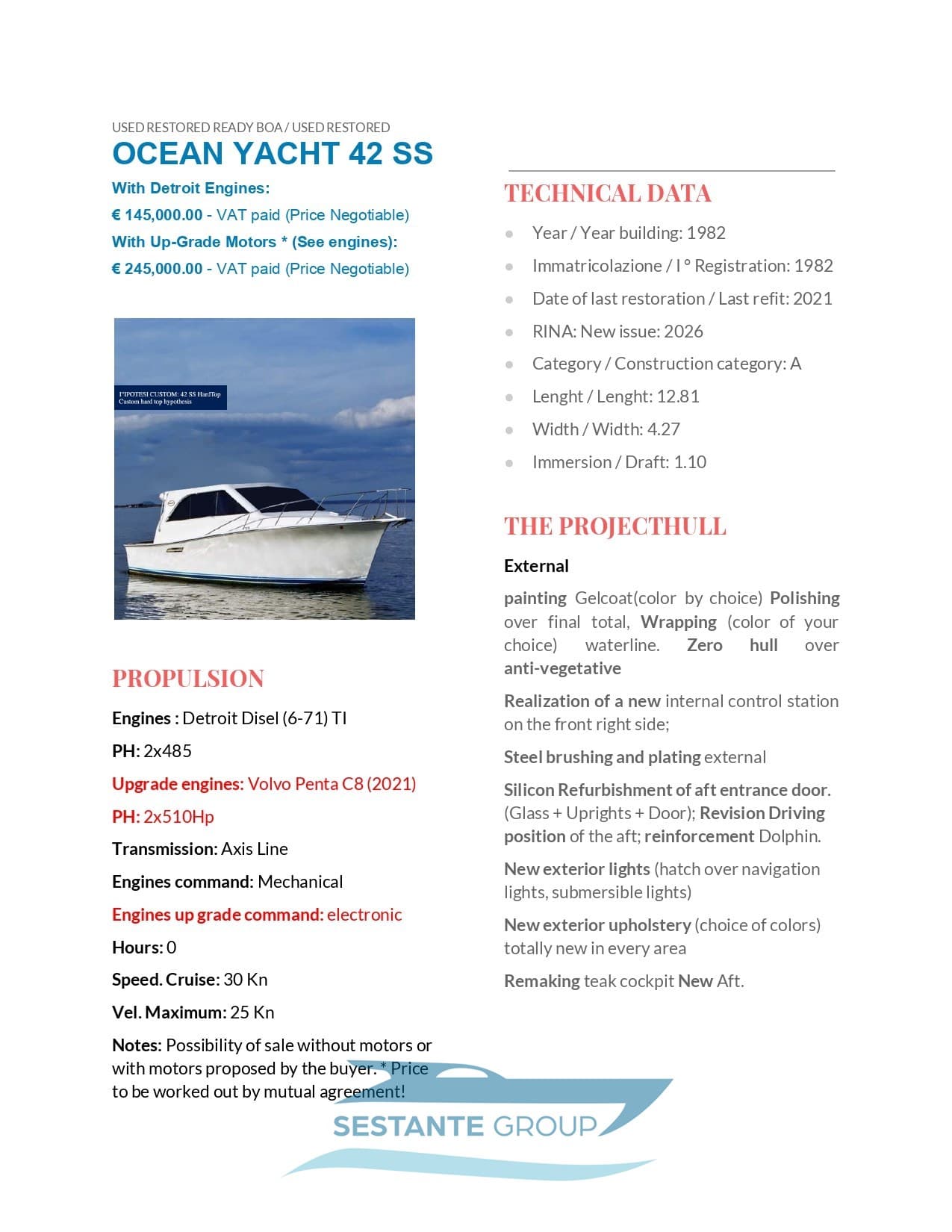 Ocean Yachts 42 Super Sport gebraucht - Hauptbild 8