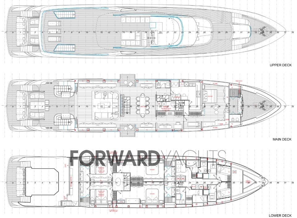 Amer Yachts Amer F 126 New - Deck View Amer Yachts Amer F 126 New - Deck View
