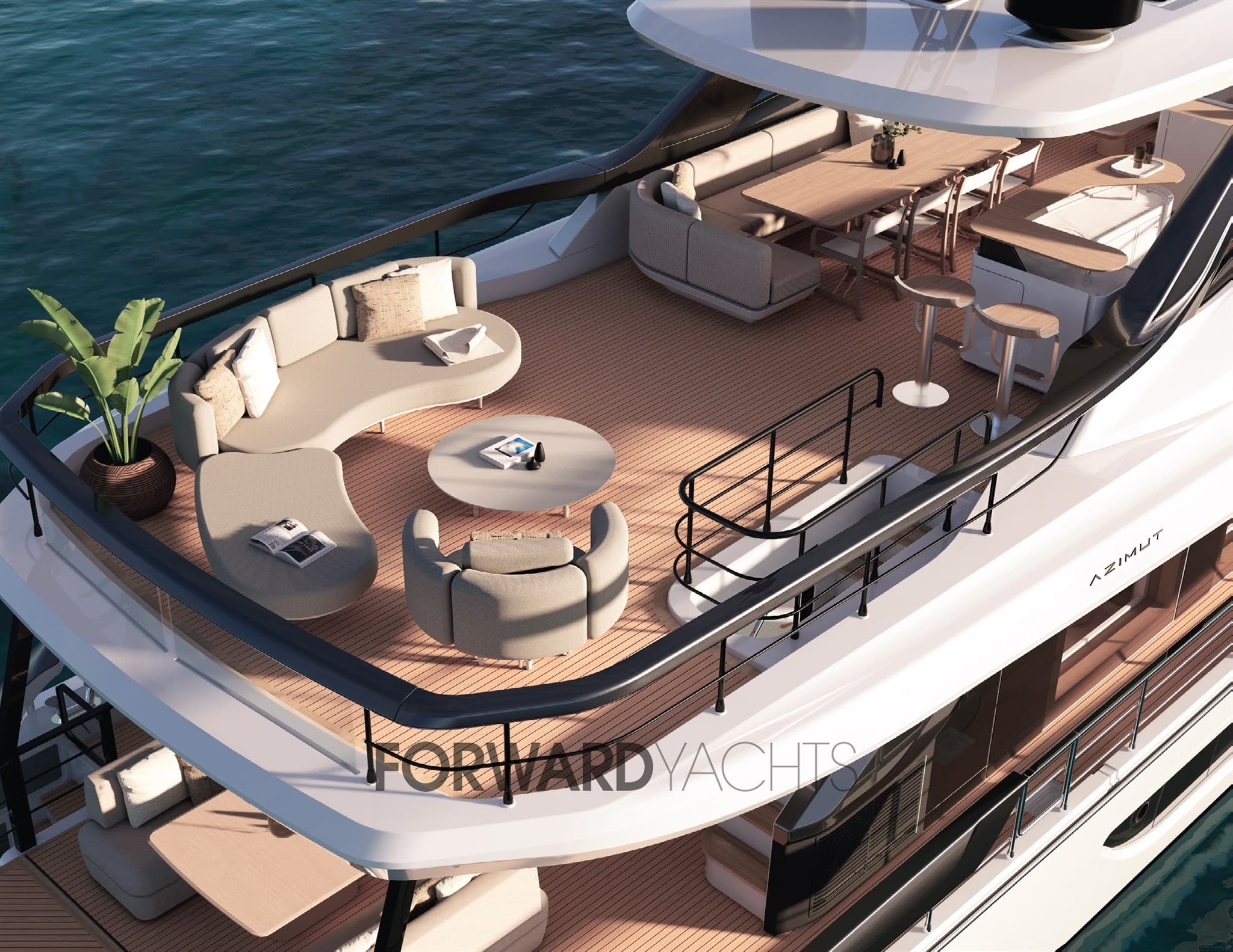 Azimut Grande 26m - Deck View Azimut Grande 26m - Deck View