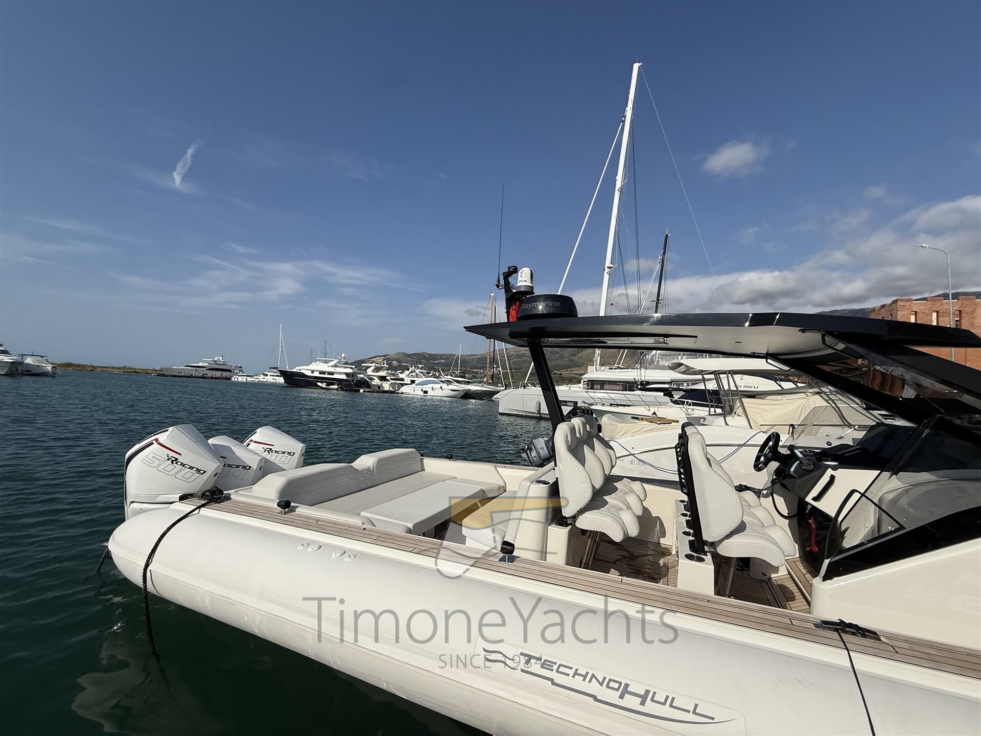 Technohull Omega 47 - Deck View Technohull Omega 47 - Deck View