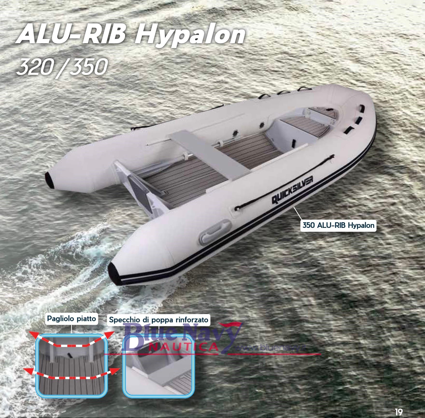 Quicksilver Gommoni 320cm-350cm Alu-Rib In Hypalon - Main View Quicksilver Gommoni 320cm-350cm Alu-Rib In Hypalon - Main View