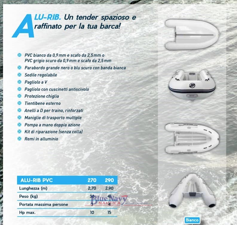 Quicksilver Inflatables Alu Rib 270 - 420 Gommoni Tender - Deck View Quicksilver Inflatables Alu Rib 270 - 420 Gommoni Tender - Deck View