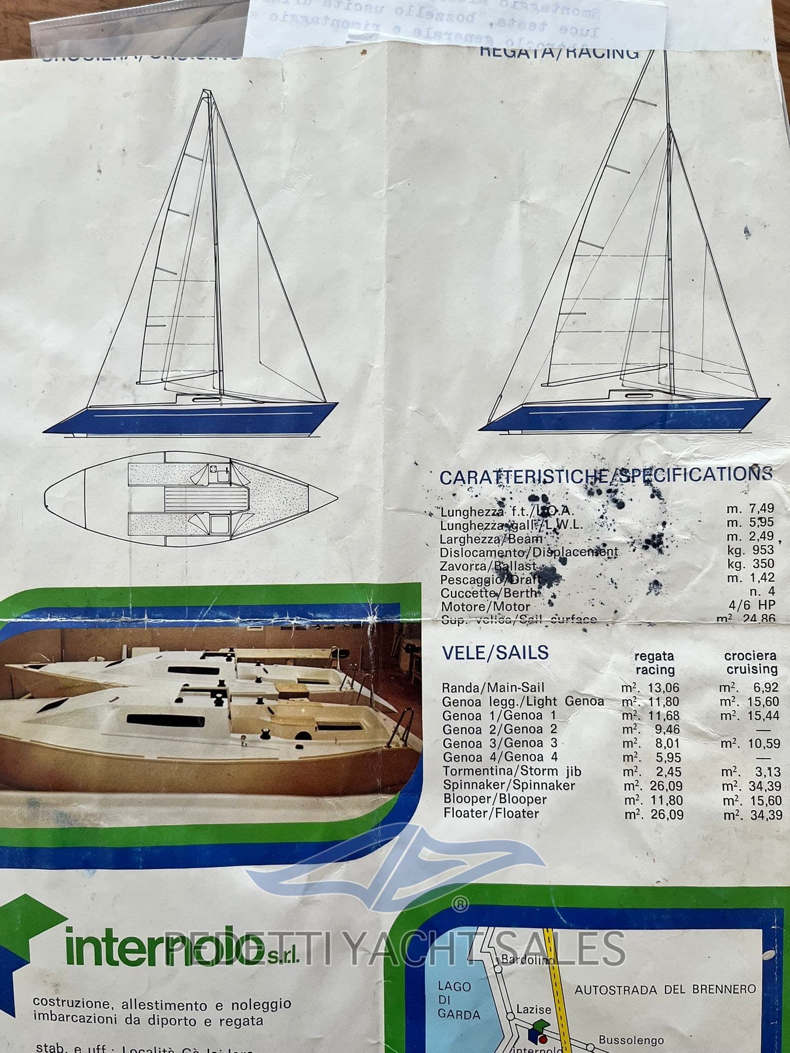 Nautivela Menestrello usato - dettaglio 3