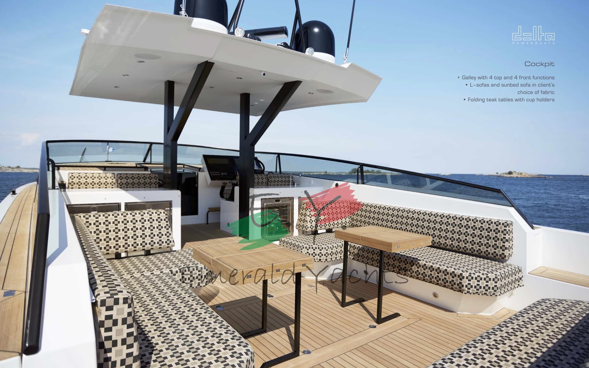 Delta Powerboats 60 Open - Deck View Delta Powerboats 60 Open - Deck View