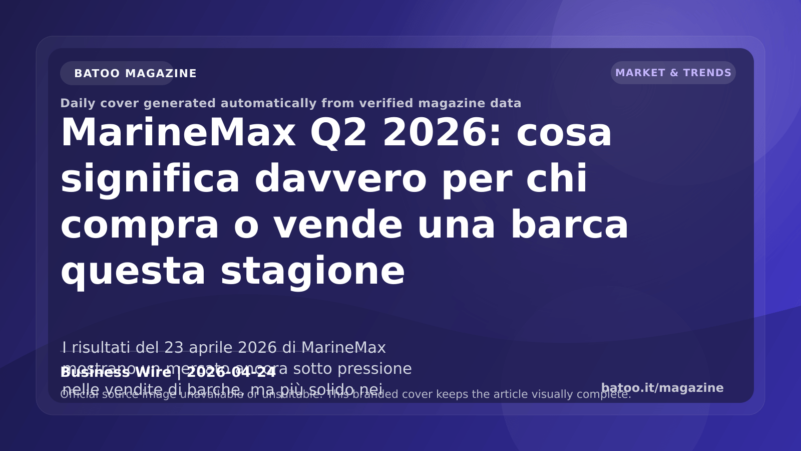 MarineMax Q2 2026: what it really means for boat buyers and sellers this season