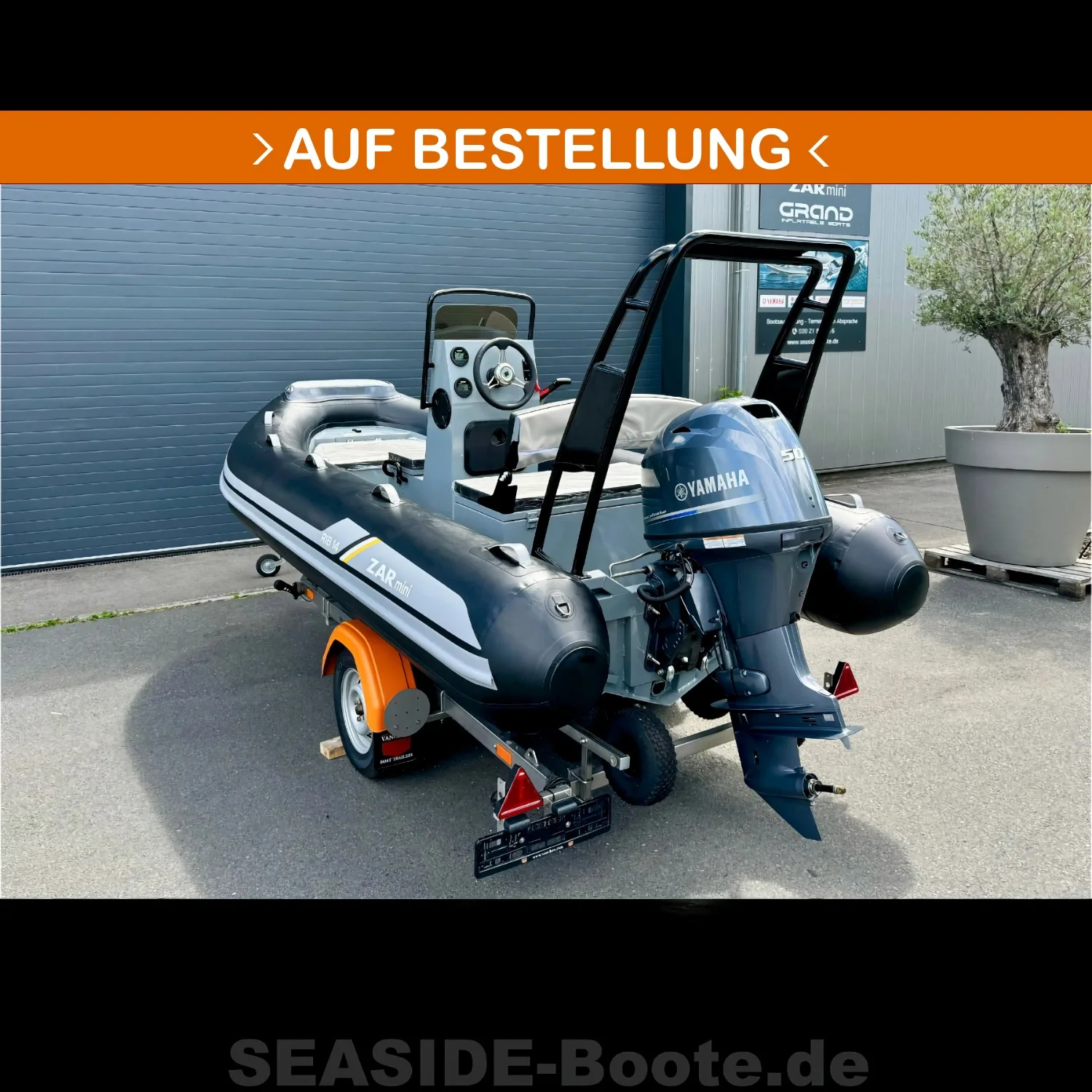 ZAR Mini RIB PRO 14DL Black Line + Yamaha 50 hp neu - Foto 1